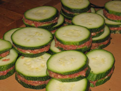 Gefüllte Zucchini mit Faschiertem